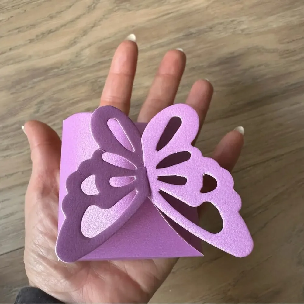 NWOT Purple Butterfly Gift Box (40)